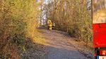 Ast/Baum auf Straße; ca. 100m Richtung Markranstädt auf dem Radweg