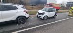 PKW - Fahrzeugbrand nach Verkehrsunfall