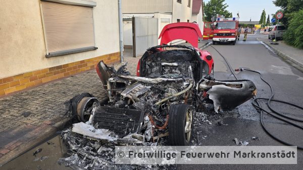 PKW - Fahrzeugbrand;
